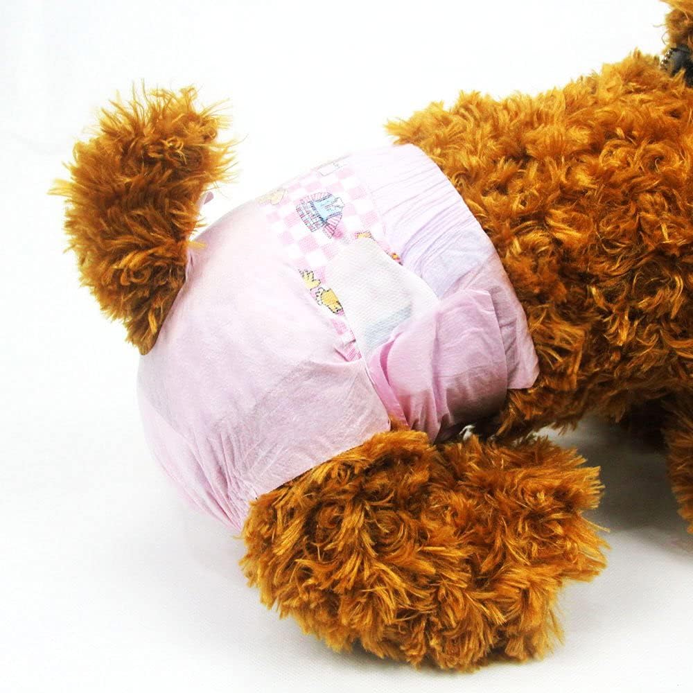 Pañales desechables Dono para perras, súper absorbentes, suaves, con calefacción, para orina, tallas XXS-M, incluyendo pañales para cachorros de 14 a 20 unidades (XXS, 60 unidades).