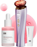 Dispositivo reafirmante facial INIA 3 en 1 True Beauty Glow con masajeador facial y terapia de luz roja para rostro y cuello.