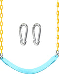 Columpio de Repuesto TURFEE para Juegos de Exterior | Kit de Asiento con Cadenas Reforzadas | Accesorio de Patio para Ninos | Azul ( ARTICULO VIENE COMO SE OBSERVA EN LA SEGUNDA IMAGEN )