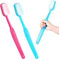 Ireer Cepillos de Dientes Gigantes 2 Piezas | Accesorio Comico Sobredimensionado | Utileria para Disfraz, Fotos y Fiestas, Azul y Rosa