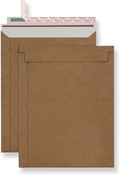 Bonfasvo Paquete de 30 sobres rígidos de 6.25 x 8.25 pulgadas, color marrón, autosellados, planos, cartón kraft sin doblar, para despegar y sellar para documentos, fotos, papeles, archivos CD