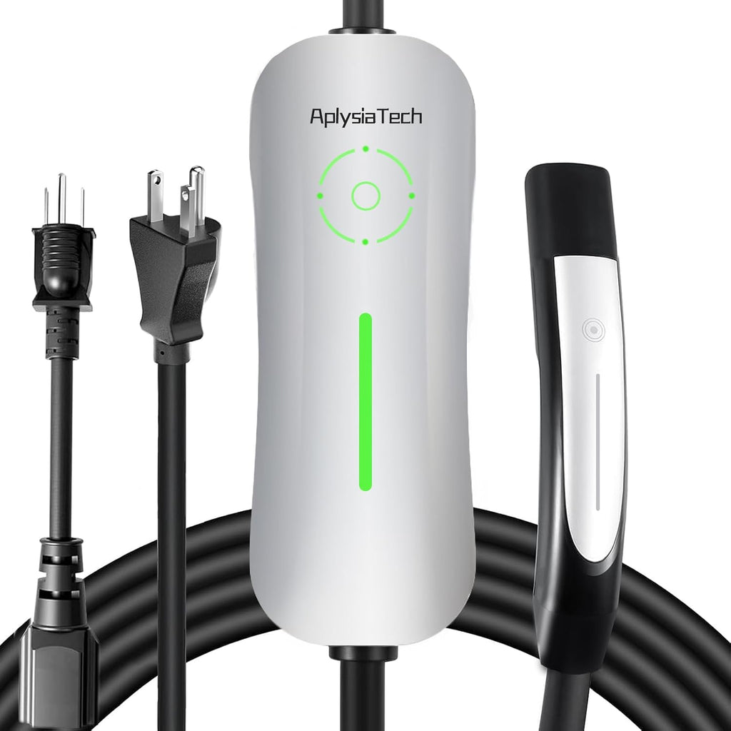 Cargador Tesla AplysiaTech Nivel 1/2 EV 16A – 120V/240V, Cable 6,4m, NEMA 6-20 y NACS para Modelo Y, 3, S y X