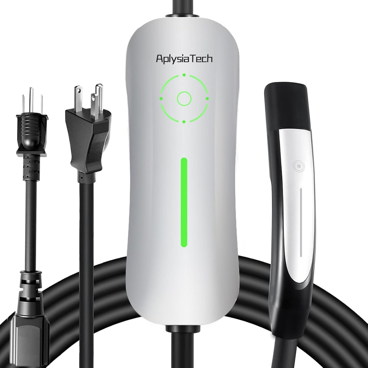 Cargador Tesla AplysiaTech Nivel 1/2 EV 16A – 120V/240V, Cable 6,4m, NEMA 6-20 y NACS para Modelo Y, 3, S y X