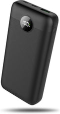 Batería externa ligera para chaleco calefactable, USB, de 5 V y 2 A, 20 000 mAh, ideal para chaquetas, sudaderas y asientos de estadio. Carga rápida y portátil para ropa calefactable y sillas de camping (negro, 20 000 mAh). 