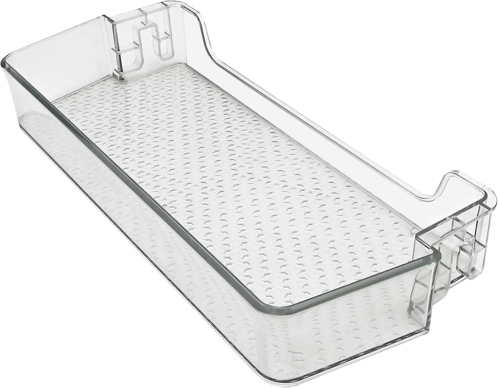 Estante superior para puerta de refrigerador K2172116 de 16 pulgadas. Compatible con los modelos de puerta de refrigerador Hisense HRB171N6ASE, HRB171N6BSE, HRB171N6AWE, HRB171N6ABE, MRB172N6AWE y RB17A2CWE. Número de pieza: B05112366. 1 año de garantía.