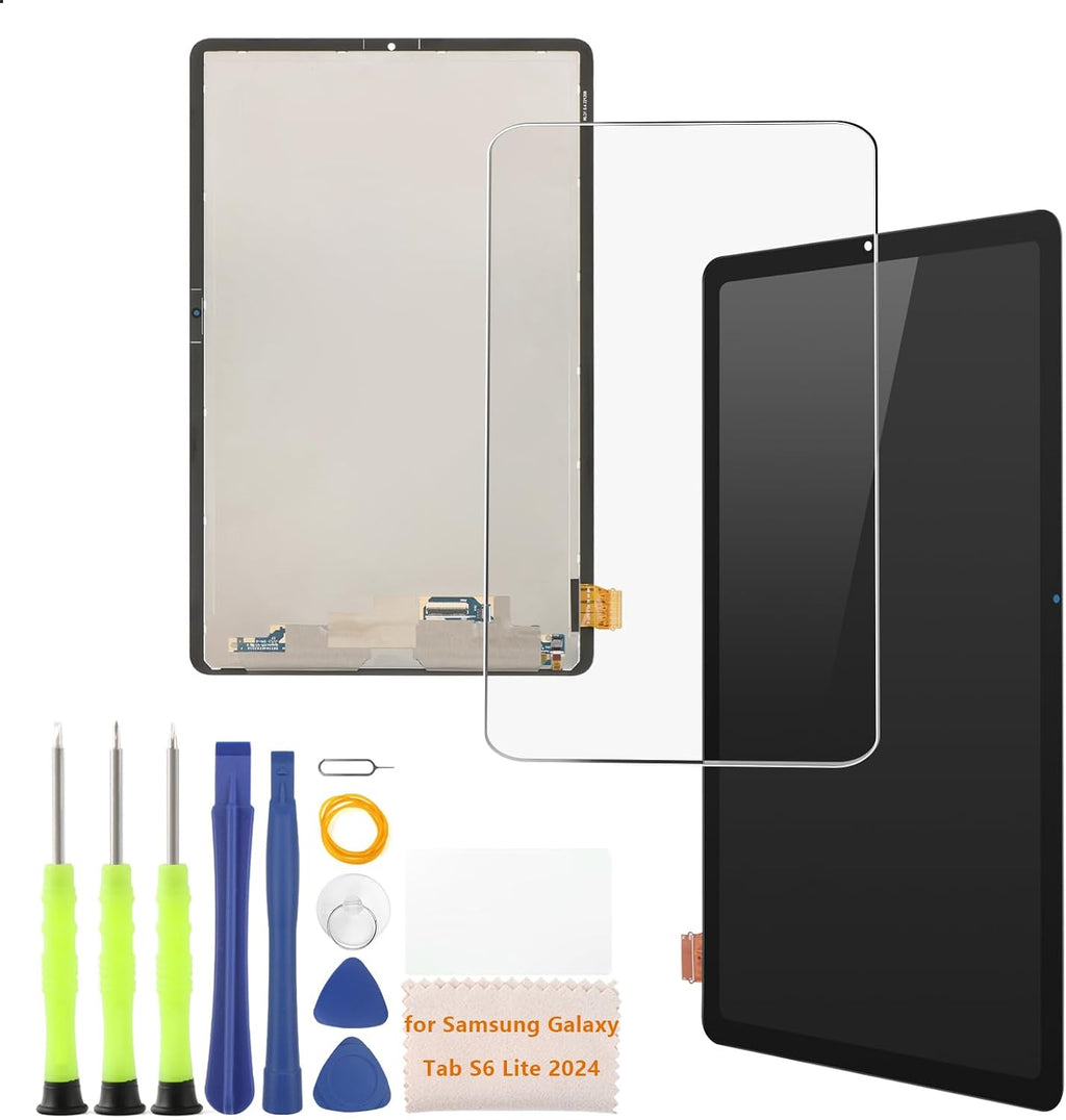 Pantalla de Repuesto Samsung Galaxy Tab S6 Lite 2024 SM-P620 SM-P625 10.4 Pulgadas Negro - LCD Táctil con Herramientas