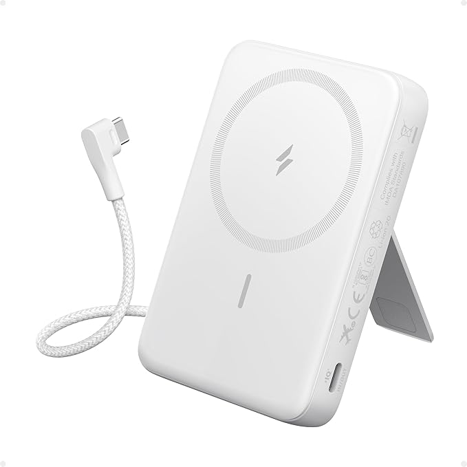 Batería Externa Magnética Anker Zolo 10,000mAh – Carga Rápida 30W + Inalámbrica 7.5W.
