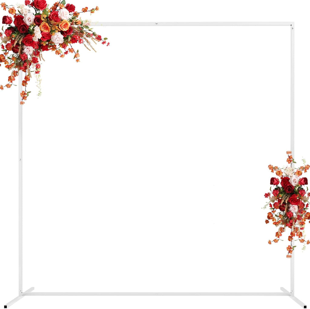 Arco de boda blanco Asee'm de 2 x 2 m con soporte