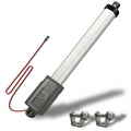 UYGALAXY Actuador lineal eléctrico micro de 4" de carrera, 12 V - 32 N/7,2 lb, velocidad de 1,2"/seg. Mini actuador de movimiento metálico impermeable con soporte de montaje para robots, gabinetes, cajones y persianas de cosplay.