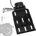 Soporte trasero para matrícula con luz LED para Harley Sportster XL883, XL1200, Dyna Low Rider FXDLS, Street Bob FXDB 2004-2020, cromado.