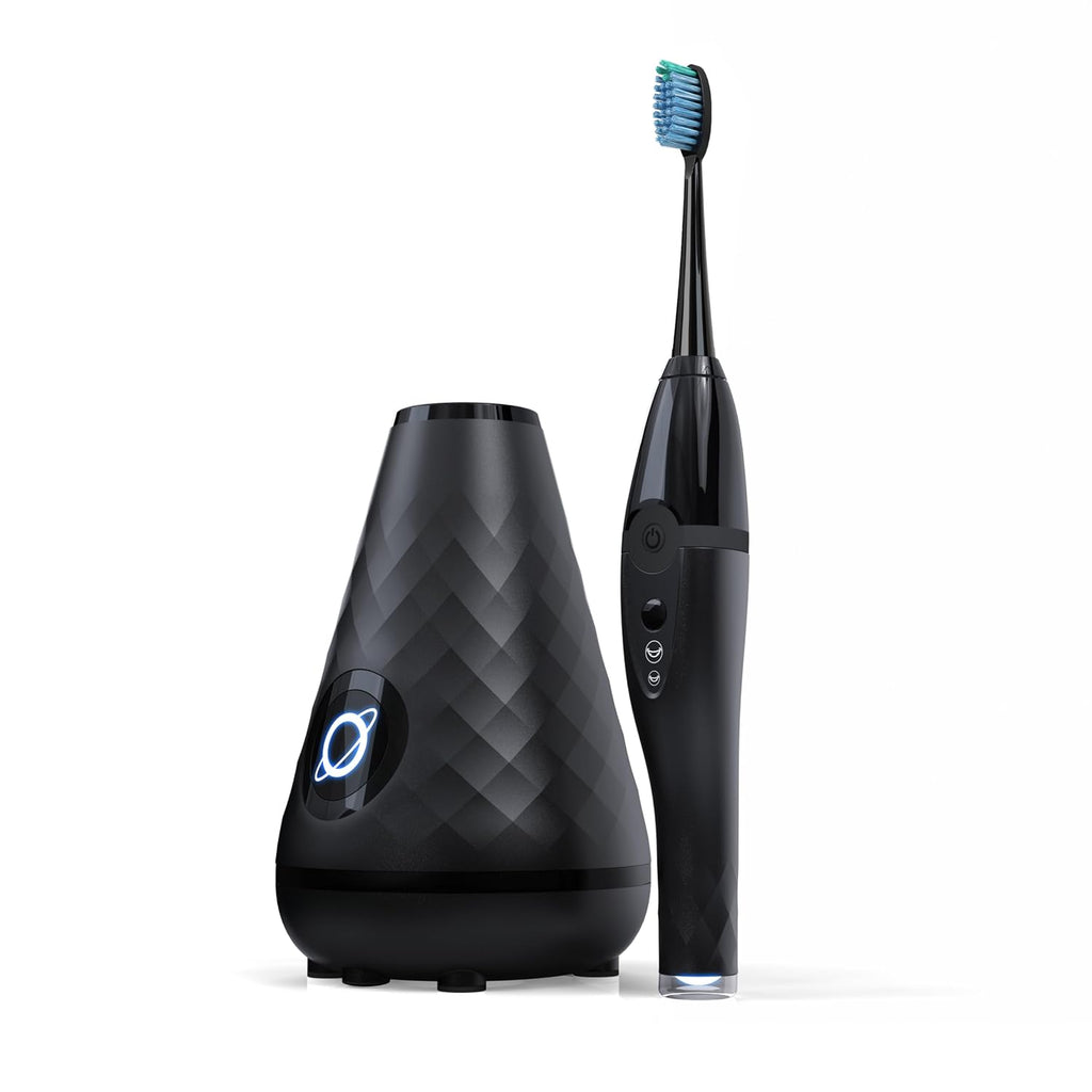 Cepillo de dientes sónico esterilizador UV Tao Clean y estación de limpieza, cepillo de dientes eléctrico, doble velocidad, negro