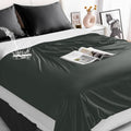 NOTA solo una pieza Manta impermeable ligera Tisancy tamaño Queen, 198 x 208 cm, fina, para cama de verano, con capa de TPU, lavable, resistente a las manchas, para cama, sofá y mascotas, color negro.
