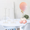 TEKXYZ Soporte para globos de acrílico transparente de 40 cm de altura para decoración de centros de mesa, juego de 4