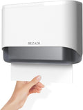 Dispensador de toallas de papel, dispensadores de papel higiénico de gran capacidad para montaje en pared con bloqueo inteligente, utilizado para cocina y baño, más de 200 hojas, soportes