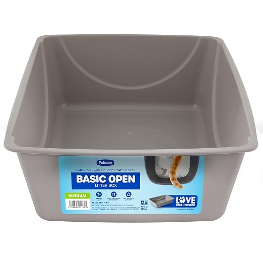 Bandeja sanitaria Petmate, Azul Mesa/Gris Ratón, Mediana