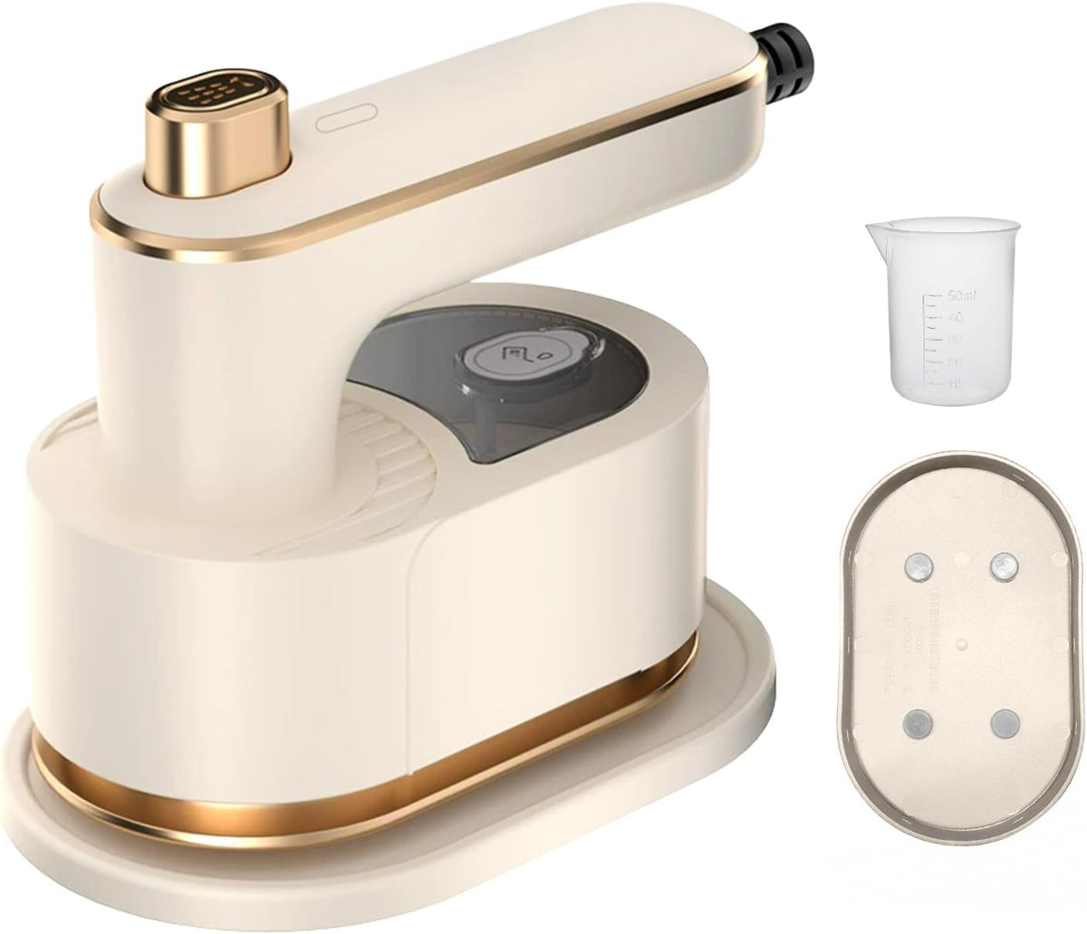 Mini Plancha de Vapor de Viaje para Ropa | Voltaje Dual, Portatil Ligera de Mano, Calentamiento Rapido, Suela Antiadherente, Ideal para Hogar, Dormitorio y Costura