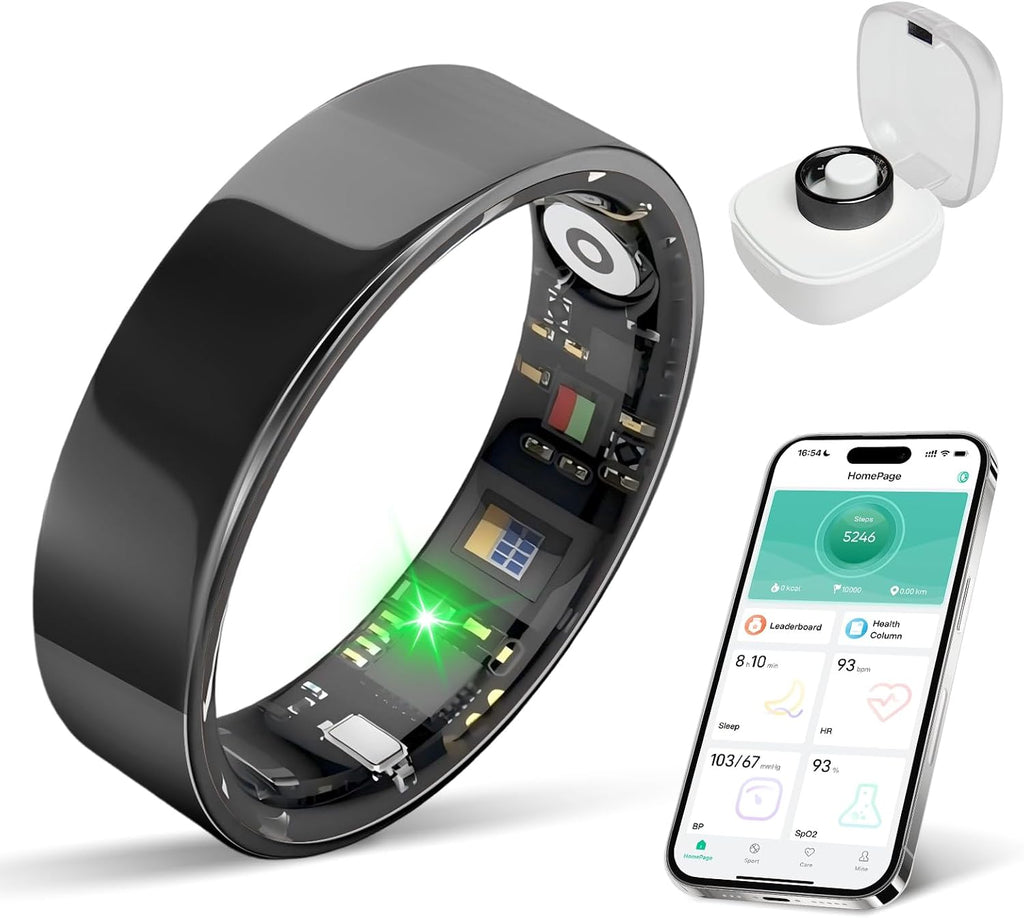 Anillo Inteligente BIEMHA Rastreador de Salud – Monitoreo Sueño, Ejercicio y Frecuencia Cardíaca