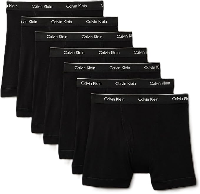 Calvin Klein Calzoncillos Bóxer Clásicos de Algodón para Hombre (7 unidades) – Talla S