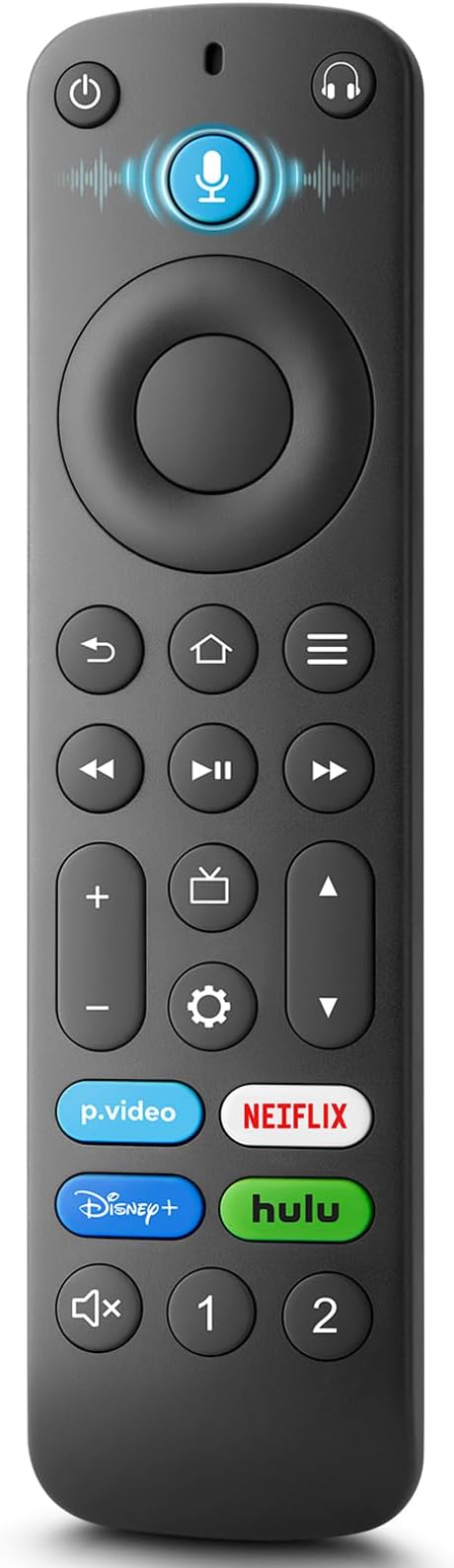 Control remoto por voz de repuesto para Fire Stick/Amazon Toshiba Insignia Fire Smart TV (1ª/2ª/3ª generación)