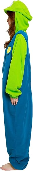 Kigurumi Super Mario Bros Luigi - Mono de disfraz de Halloween