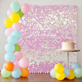 Fondo Pared Resplandeciente Rosa Iridiscente Paneles Sirena 24 Piezas Lentejuelas Decoración Cumpleaños Aniversario Compromiso Despedida Soltera
