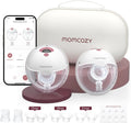 Extractor de Leche Portátil Momcozy M5 | Control por App | Manos Libres e Inalámbrico | 3 Modos y 9 Niveles | Sin BPA | Copa 24mm | Pack de 2 Rojo