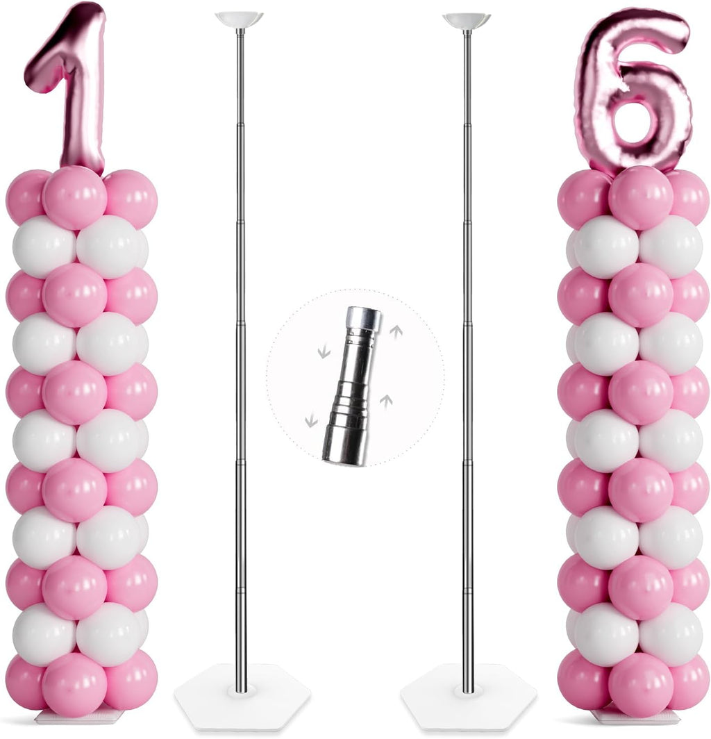 TEKXYZ Soportes telescópicos para globos, 2 unidades