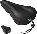 Zacro Cojin de Asiento de Bicicleta | Funda Acolchada de Gel para Hombre y Mujer | Compatible con Peloton, Estaticas y Bicicletas Cruiser