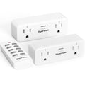 Tomacorriente con Control Remoto Syantek – 2 Enchufes Independientes, Alcance 100FT, Certificado FCC
