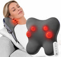Masajeador de espalda BOB AND BRAD con calor y control remoto, almohada de masaje Shiatsu EZBack Plus con 3 niveles, masaje de tejido profundo con amasado para aliviar el dolor de cuello, hombros, piernas, espalda superior e inferior