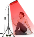 Lámpara de Terapia de Luz Roja con Soporte | 660 nm Luz Roja + 850 nm Infrarrojo Cercano | Alivio Dolor Corporal y Cuidado de Piel | 1 Unidad