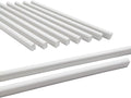 10 azulejos de mármol blanco, borde de 12 pulgadas afilado para baño, salpicadero, cocina, ducha
