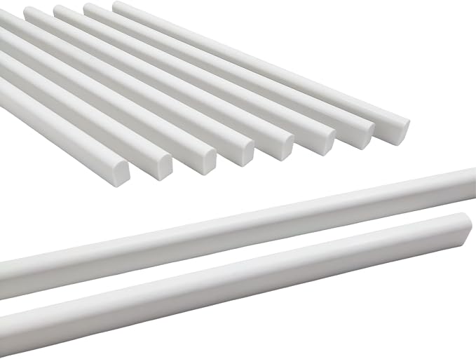 10 azulejos de mármol blanco, borde de 12 pulgadas afilado para baño, salpicadero, cocina, ducha