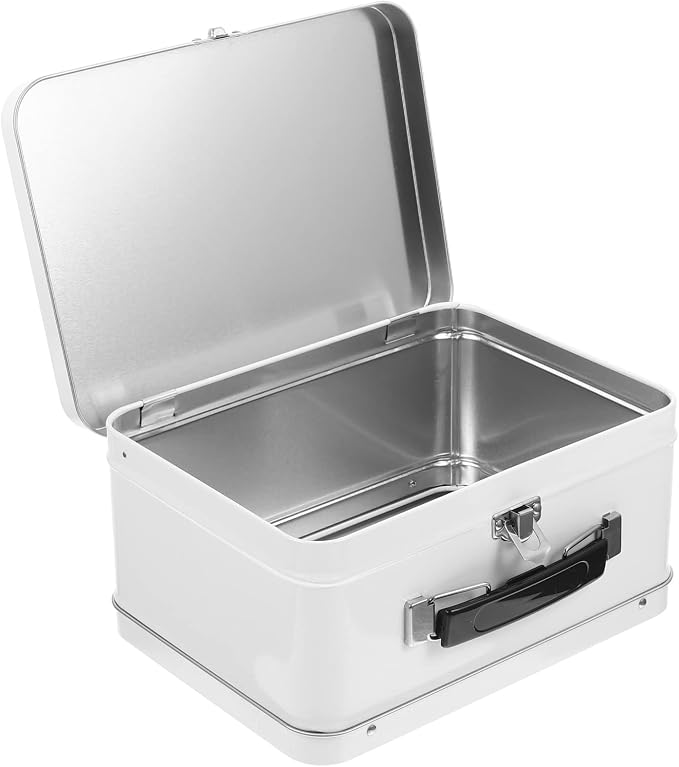 Caja de almacenamiento plana plana retro Zerodeko Tin Tin