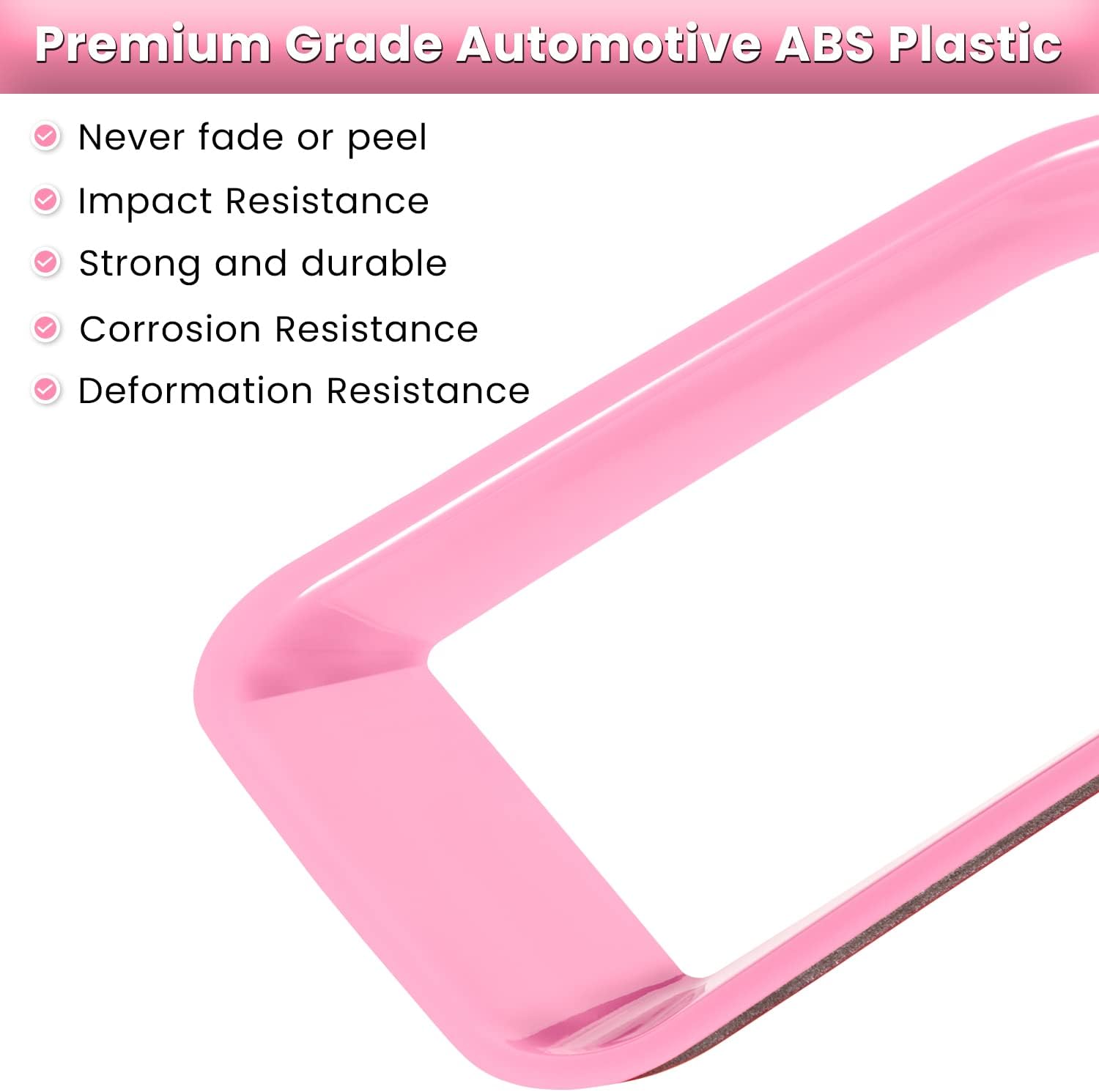 Insertos de Parrilla y Cubierta de Faros para Jeep Wrangler JL Sport 2018-2022 — Color Rosa