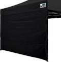 USADO Eurmax USA Pared Lateral para Toldo Pop Up 8x8 | Proteccion UV, Bloquea Sol y Viento, Resistente al Agua, Instalacion con Velcro (Negro)