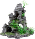 Saim Decoracion de Cueva y Montana para Acuario | Adorno de Paisaje para Pecera | Escondite para Goldfish, Betta y Ciclidos | 9x4x9 Pulgadas