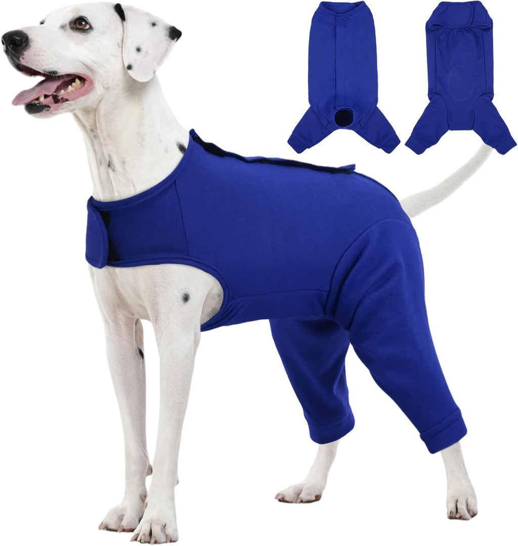 Traje quirúrgico Kuoser para patas traseras de perros, manga para patas traseras de perros para evitar que se laman, traje de recuperación para perras esterilizadas después de la cirugía