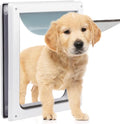 Puerta con Solapa para Mascotas | 2 Vías con Bloqueo | Solapa Transparente | Talla Pequeña