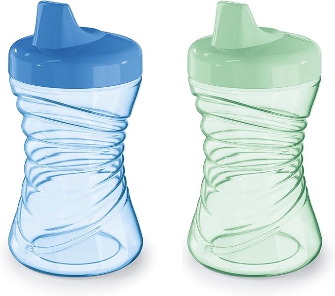 NUK Vaso Entrenador para Bebés - Paquete de 4, Azul/Verde