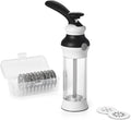 OXO Good Grips – Prensa para Galletas 14 Piezas con 12 Discos de Acero Inoxidable y Estuche