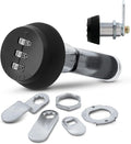 Cerradura de Leva Combi-Cam Sin Llave | Combinación 3 Diales | Tamaño Grande | Negro
