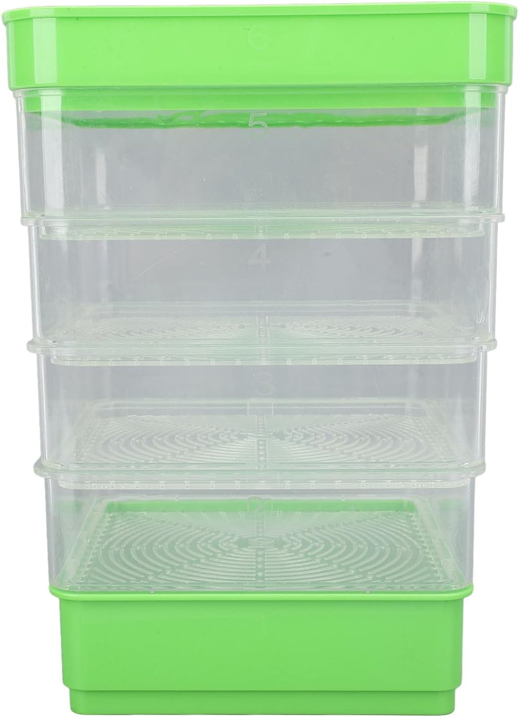 Kit de germinación apilable, 4 piezas, ahorra espacio, bandeja multiusos para el cultivo de microvegetales