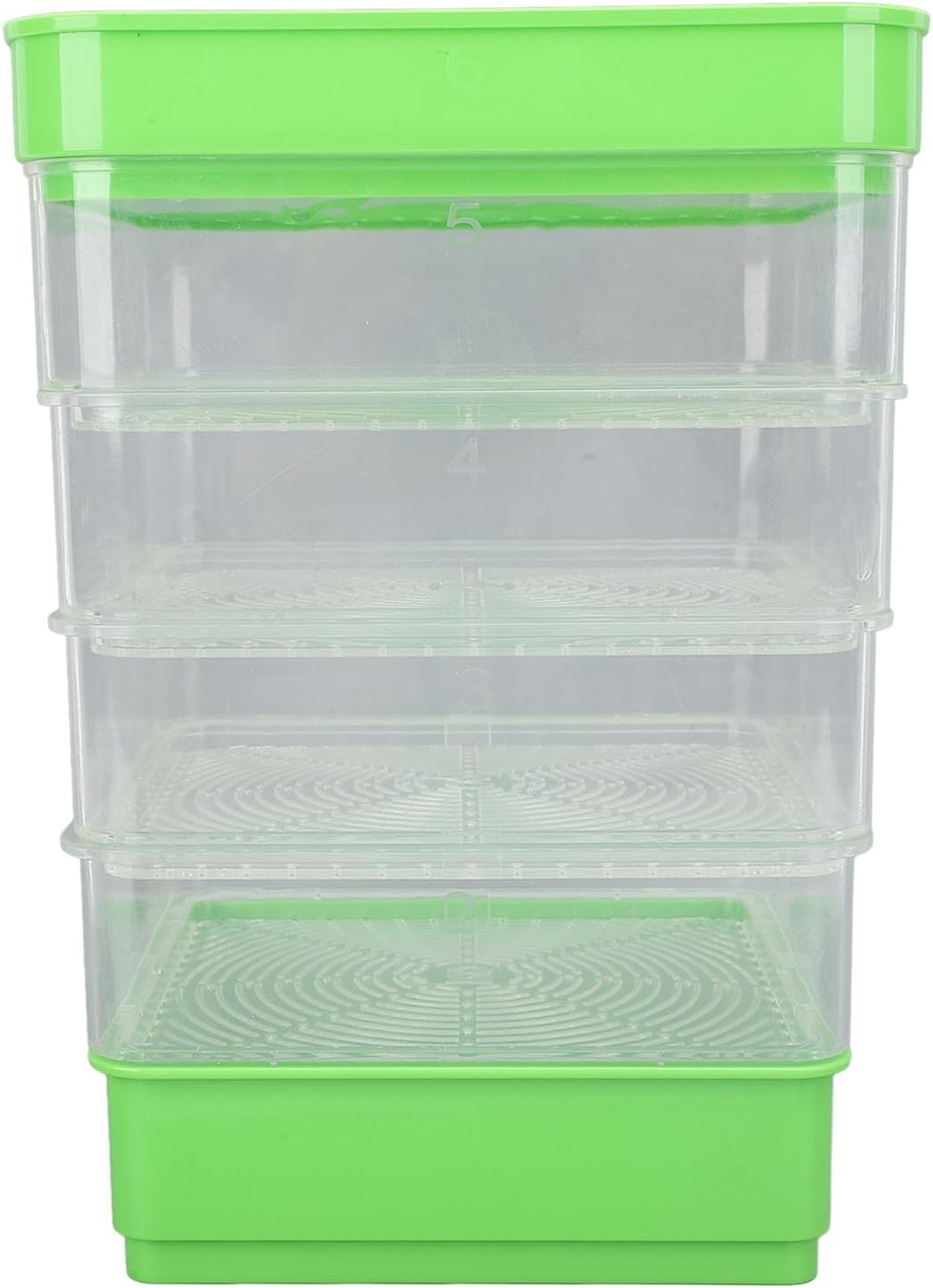 Kit de germinación apilable, 4 piezas, ahorra espacio, bandeja multiusos para el cultivo de microvegetales