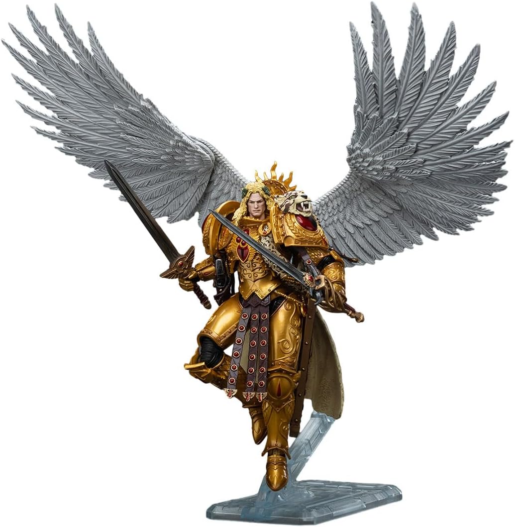 JOYTOY Action Figures Warhammer 40K 7.4inch Blood Angels Sanguinius Primarch of The IXth Legion 1/18 Movable Model Collectible Figurine Ages 15+ (Sanguinius)