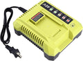 Cargador de repuesto Kotoate para Ryobi de 40 V, cargador OP401 compatible con baterías de litio Ryobi de 40 V OP4040, OP4050, OP4050A, OP40601, OP4026, OP4015 y OP4030. Cargador rápido.