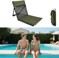 Sillas portátiles Verveens para piscina con respaldo de malla, sillas de playa plegables y ligeras con bolsa de transporte para piscina, tomar el sol, acampar, picnic, césped y viajes por carretera.