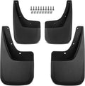 Guardabarros YHTAUTO compatibles con GMC Sierra 1500 (Limited), Sierra 2500/3500 HD, con rueda trasera simple. Accesorios para camionetas con kit de montaje. Juego de 4 piezas (delanteras y traseras).