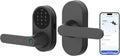 Cerradura Inteligente Aqara U300 Versión Actualizada, Entrada sin Llave por Huella Dactilar con Manija, Compatibilidad Apple Home, Teclado Táctil, Negro