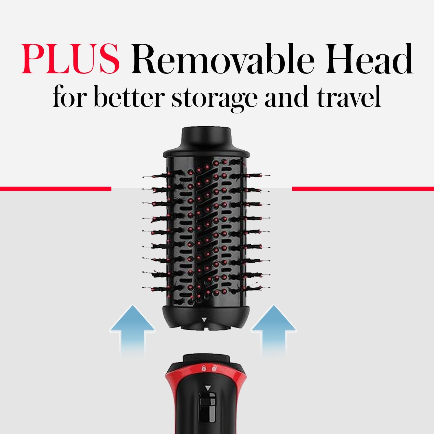 Secador y Estilizador REVLON One Step Volumizer PLUS – Más Volumen, Menos Daño, Apto para Viaje (Negro)